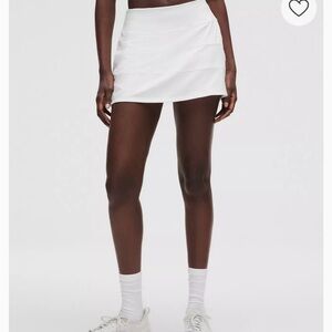 Lululemon Athletica White Pleated Skirt